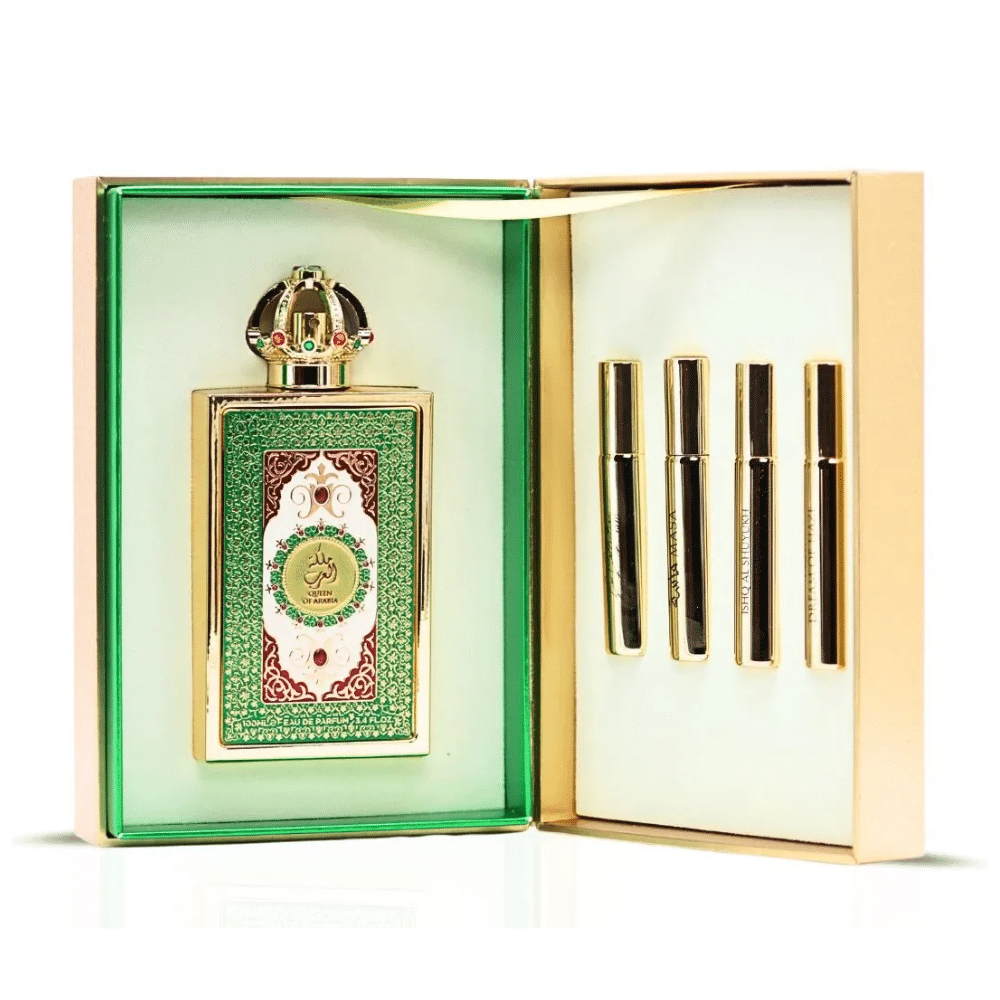 Diseno-sin-titulo-2025-07-22T143536.440.png Perfume Arabe Lattafa Queen Of Arabia - 100ml - EDP - Unisex + 4 Muestras 10ml - Imagen 1