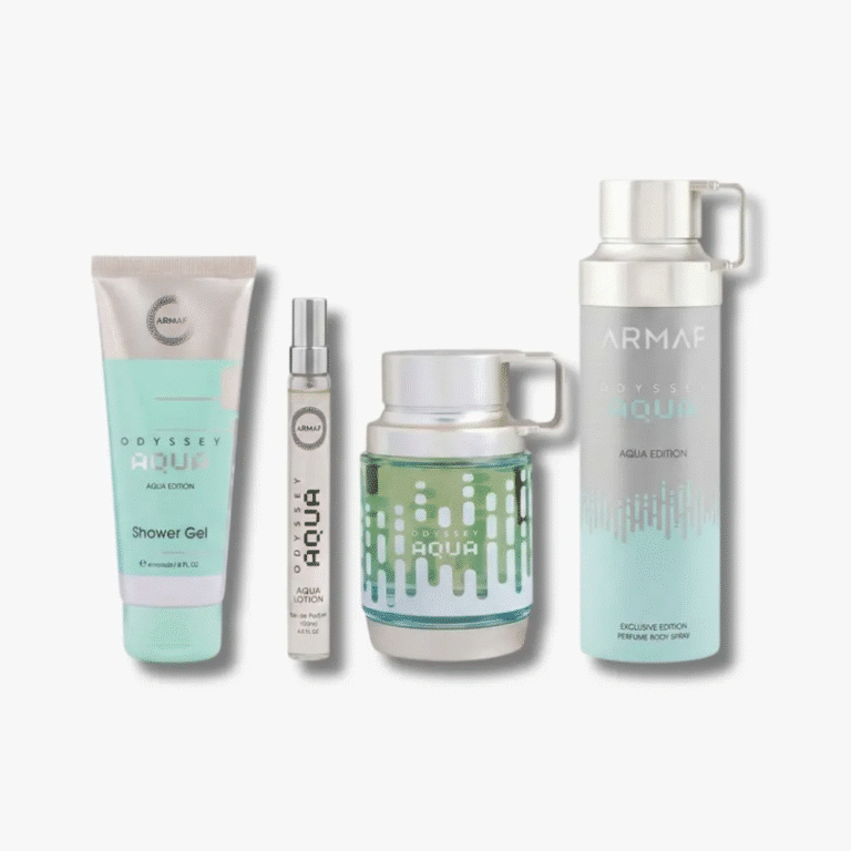 Estuche Armaf Odyssey Aqua Gift Set 4 Piezas EDT