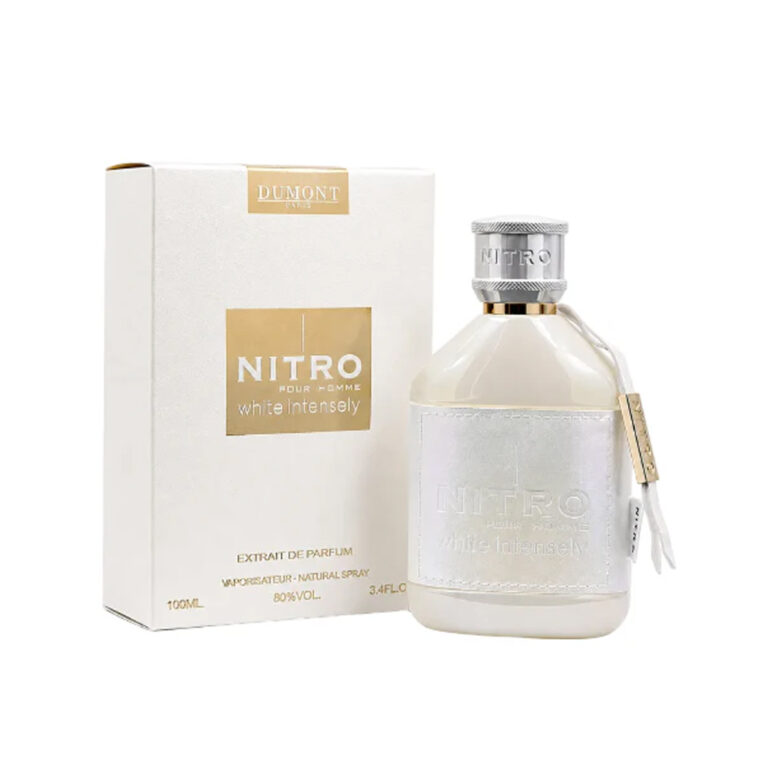 Perfume Árabe Dumont Nitro White Intensely - 100 ml - Extrait de Parfum - Hombre